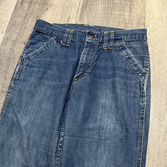 Vtg Big Smith Faded Western Denim Flare Bootcut Scoville Jeans 60s Buckaroo 30" - Picture 3 of 7